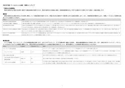 平成 28 年度 アーツカウンシル東京 事業ラインアップ 「芸術文化支援