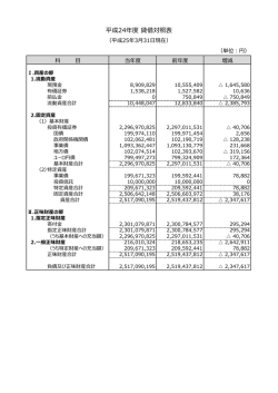 貸借対照表 [PDF:356 kB]