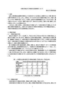 1 水素の高圧ガス事故の注意事項について 高圧ガス保安協会 1．目的