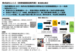 株式会社ユニシス（医療機器製造販売業）東京都台東区