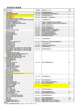 解説資料の整理表