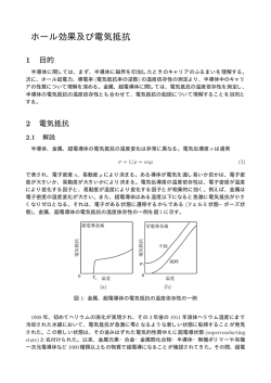 ホール効果及び電気抵抗 - 山形大学工学部松下研究室