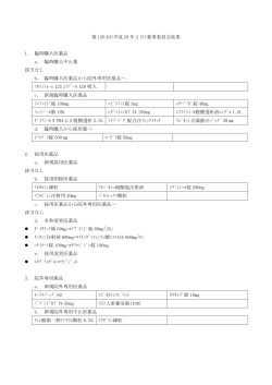 第 126 回(平成 28 年 2 月)薬事委員会結果 1. 臨時購入医薬品 a. 臨時