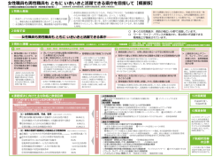 女性職員も男性職員もともにいきいきと活躍できる県庁を目指し