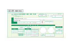記入例（増額の場合）
