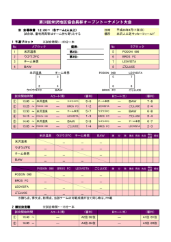 H28協会長杯日程・組合せ