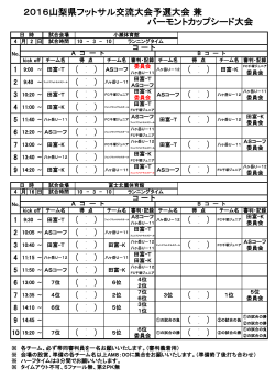 フットサル交流大会（バーモントカップ県予選）