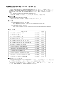 電子納品要領等の改訂について（お知らせ）