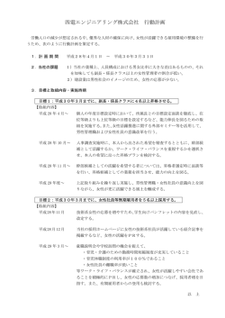 女性の活躍推進に関する行動計画