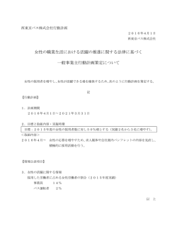 女性の職業生活における活躍の推進に関する法律に基づく
