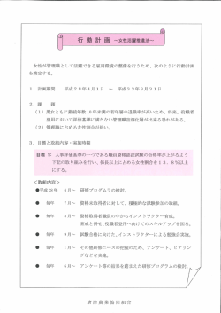 一般事業主行動計画策定（女性活躍推進法）
