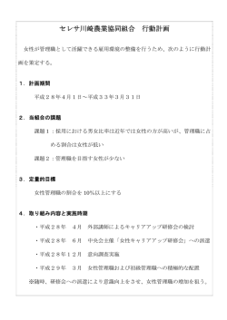 女性活躍推進法に基づく行動計画