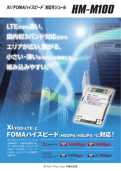 HM-M100カタログ 製品カタログ(PDF: 2 MB)