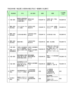一般競争入札案件