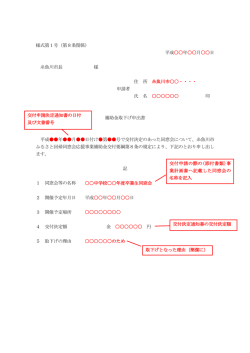 様式第1号（第8条関係） 平成    年    月    日 糸魚川市長 様 住 所 糸魚川市