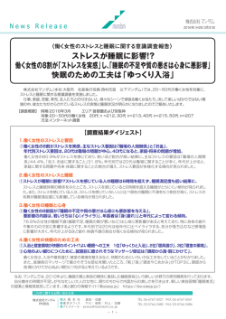 働く女性のストレスと睡眠に関する意識調査報告