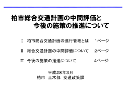 総合交通計画における中間評価他（PDF形式 7116キロバイト）