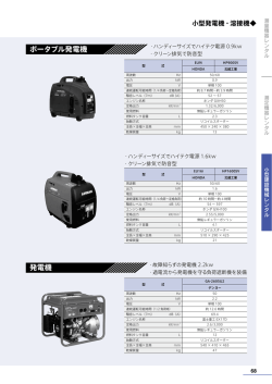 ポータブル発電機 発電機