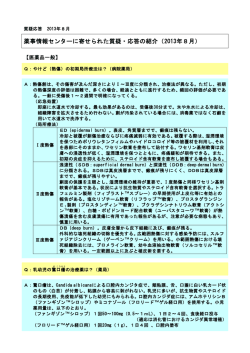 薬事情報センターに寄せられた質疑・応答の紹介（2013年8月）