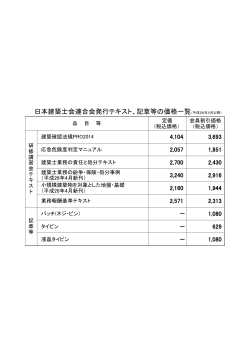 建築関係書籍販売 - 秋田県建築士会