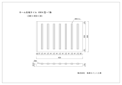 ホーム先端タイル 450K型ー7条 （300&times;450&times;30）