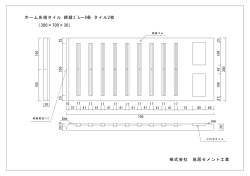 株式会社 鳥居セメント工業 （300&times;700&times;30） ホーム先端タイル 絶縁ｺﾞﾑー