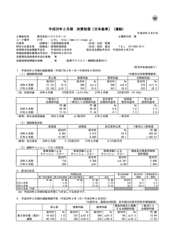 平成28年2月期 決算短信〔日本基準〕（連結）