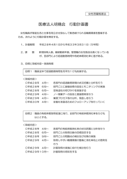 医療法人明精会 行動計画書