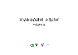 栗原市総合計画 実施計画 栗 原 市