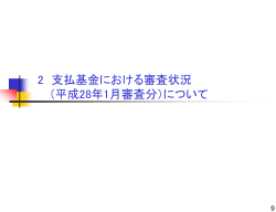 2 支払基金における審査状況 （平成28年1月審査分）について