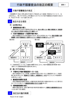 行政不服審査法の改正の概要（PDF形式 31キロバイト）