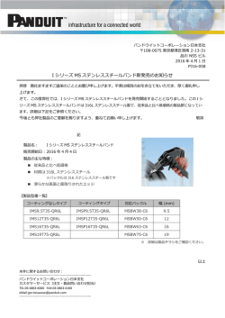 I シリーズMSステンレススチールバンド