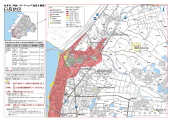 知多市 津波ハザードマップ（地区分割版）