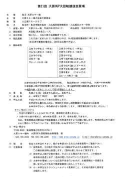 会場 ・ 期日 大原スキー場 平成28年4月2日(土