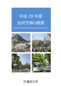 平成 28 年度 当初予算の概要