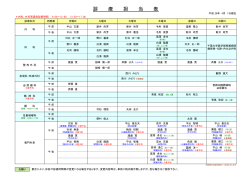 診療担当表 - 平山病院