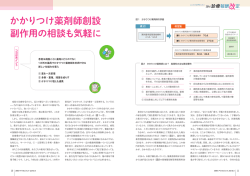 特集解説 かかりつけ薬剤師創設 副作用の相談も気軽に