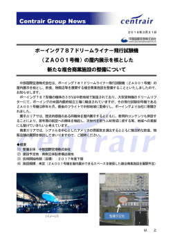 ボーイング787ドリームライナー飛行試験機