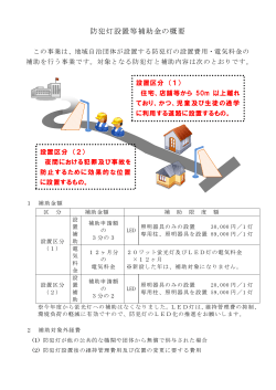 防犯灯設置等補助金の概要（PDF：246KB）