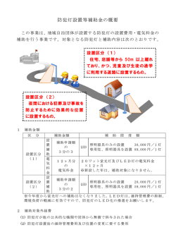 防犯灯設置等補助金の概要（PDF：246KB）