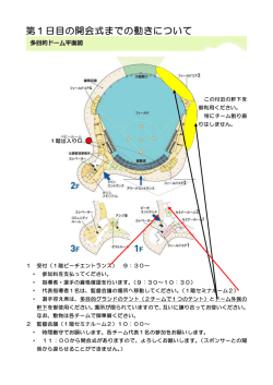 第1日目の開会式までの動きについて