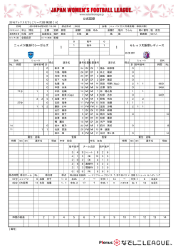 公式記録 - なでしこリーグ