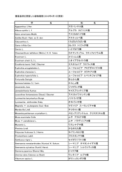 審査基準を更新した植物種類（2016年4月1日更新) 学 名 和 A