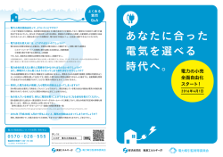 「あなたに合った電気を選べる時代へ。」(PDF：937KB)