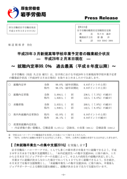 2月末現在 - 岩手労働局