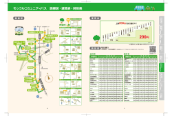 モックルコミュニティバス 路線図・運賃表・時刻表