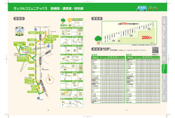 モックルコミュニティバス 路線図・運賃表・時刻表