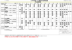 十三日町 (時刻表複数枚に分割） (じゅうさんにちまち)
