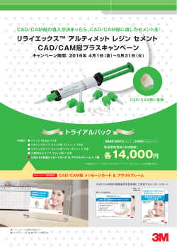 リライエックス アルティメット レジン セメント CAD/CAM冠プラスキャンペーン