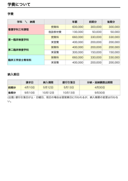 学費について